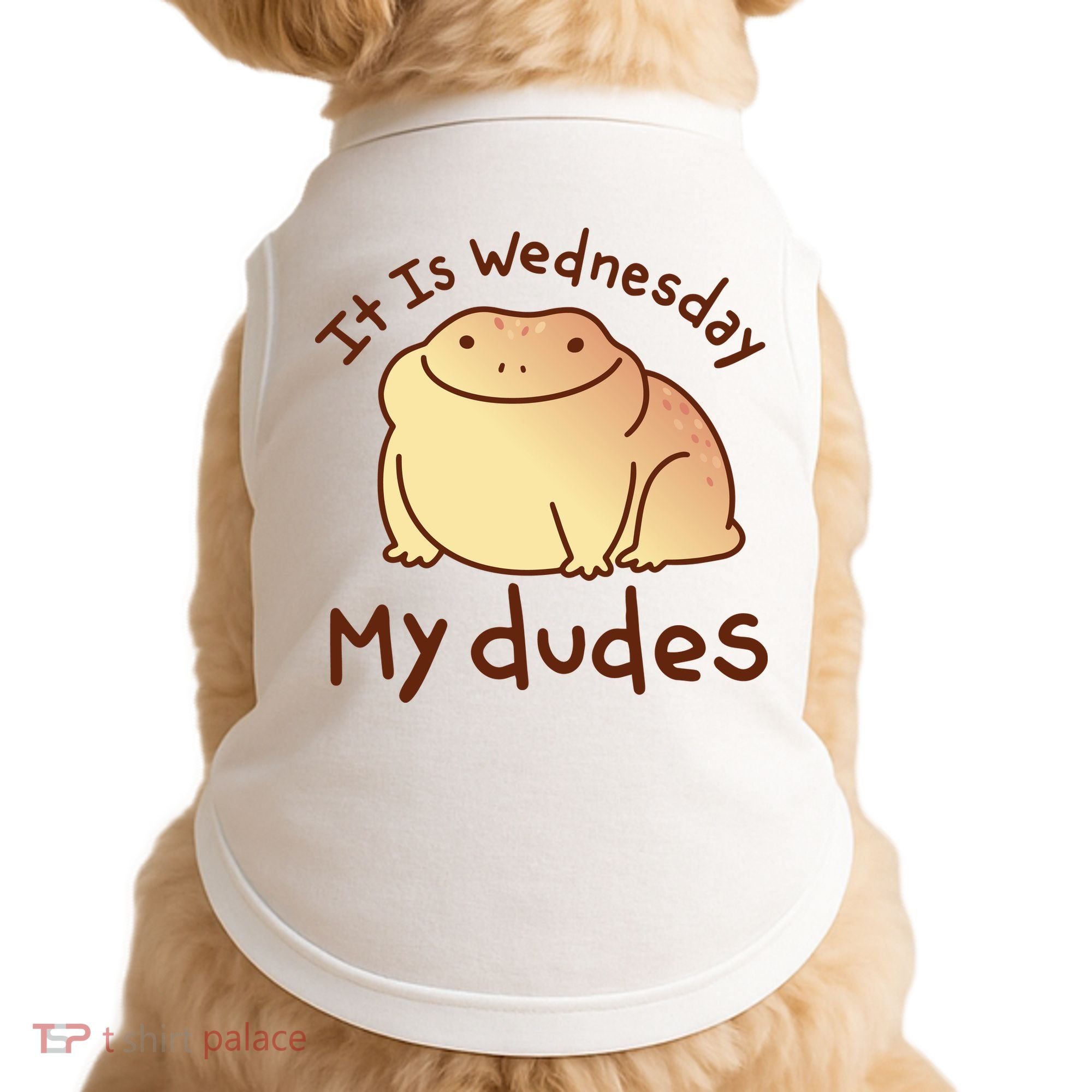 It Is Wednesday My Dudes Frog Funny Doggie Tank