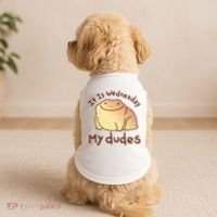 It Is Wednesday My Dudes Frog Funny Doggie Tank thumb 2