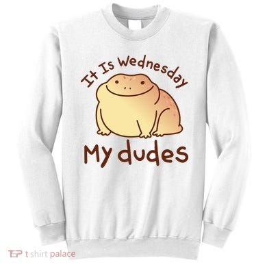 It Is Wednesday My Dudes Frog Funny Sweatshirt