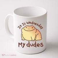 It Is Wednesday My Dudes Frog Funny Coffee Mug thumb 0