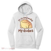 It Is Wednesday My Dudes Frog Funny Women's Hoodie thumb 0