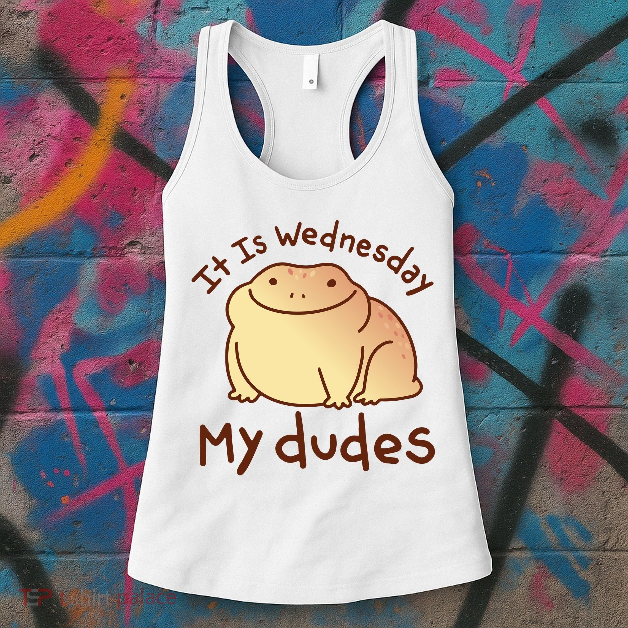 It Is Wednesday My Dudes Frog Funny Women's Tank Top