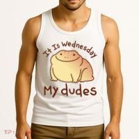 It Is Wednesday My Dudes Frog Funny Tank Top thumb 3