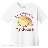 It Is Wednesday My Dudes Frog Funny Toddler T-Shirt thumb 0