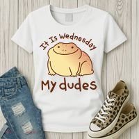 It Is Wednesday My Dudes Frog Funny Women's T-Shirt thumb 3