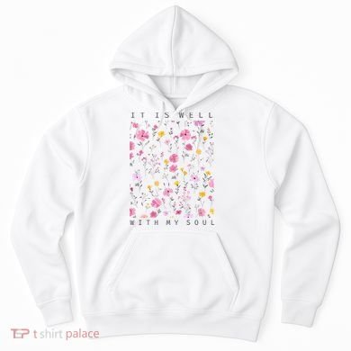 It Is Well With My Soul Floral Hoodie