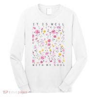 It Is Well With My Soul Floral Long Sleeve Shirt thumb 0