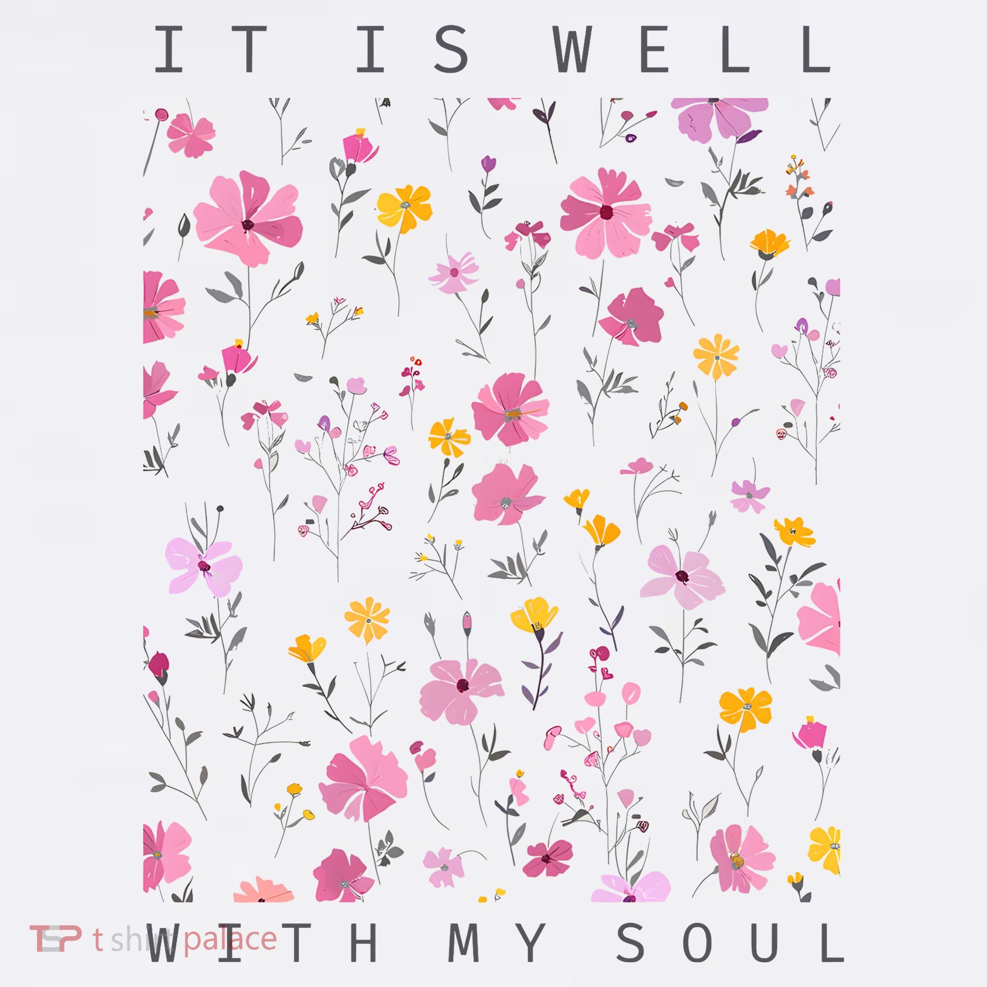 It Is Well With My Soul Floral Women's Hoodie