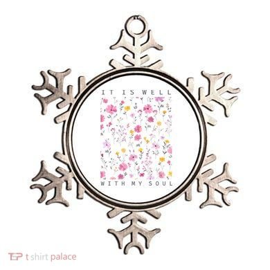 It Is Well With My Soul Floral Ornament