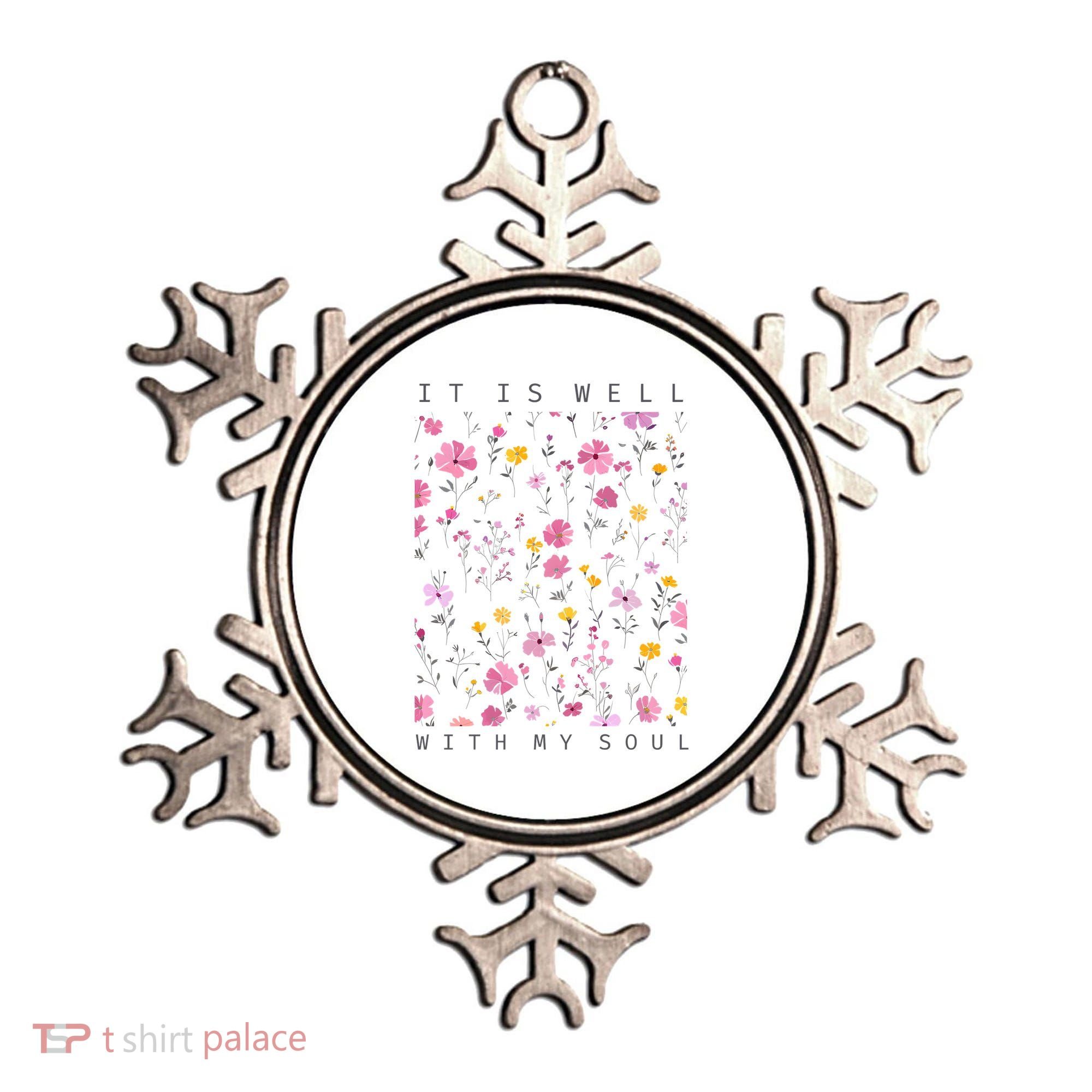 It Is Well With My Soul Floral Ornament
