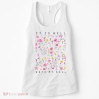 It Is Well With My Soul Floral Women's Tank Top thumb 0