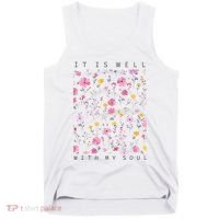 It Is Well With My Soul Floral Tank Top thumb 0