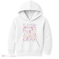 It Is Well With My Soul Floral Kids Hoodie thumb 0