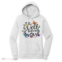 It Is Well With My Soul Christian Hymn Butterfly Art Women's Hoodie thumb 0