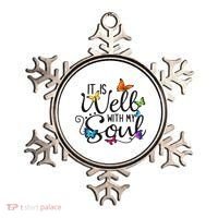 It Is Well With My Soul Christian Hymn Butterfly Art Ornament thumb 0