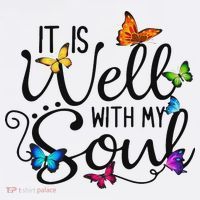 It Is Well With My Soul Christian Hymn Butterfly Art Women's Tank Top thumb 5