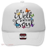 It Is Well With My Soul Christian Hymn Butterfly Art Hat thumb 0