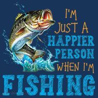 I'm Just A Happier Person When I'm Fishing Women's Hoodie thumb 2