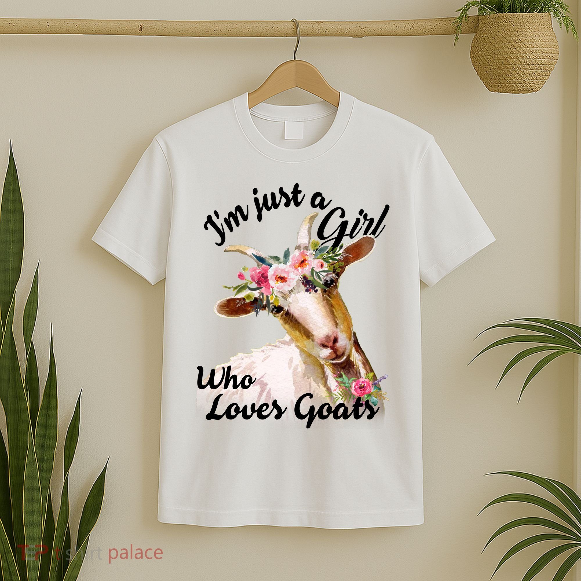 I'm Just A Girl Who Loves Goats Gift Goat Lover T-Shirt
