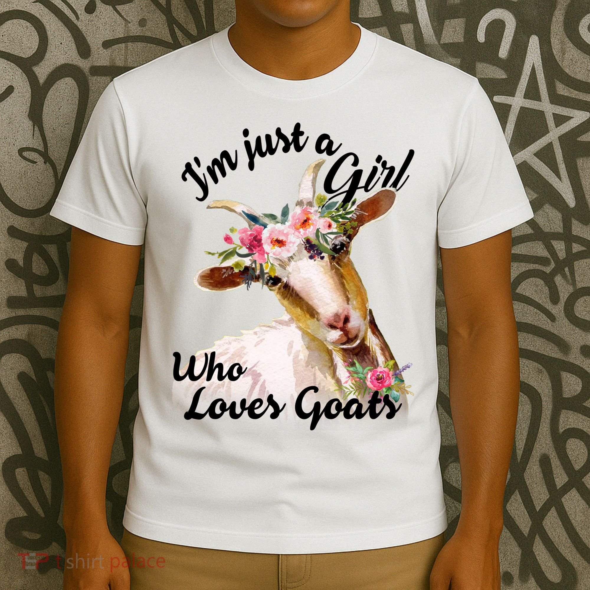I'm Just A Girl Who Loves Goats Gift Goat Lover T-Shirt