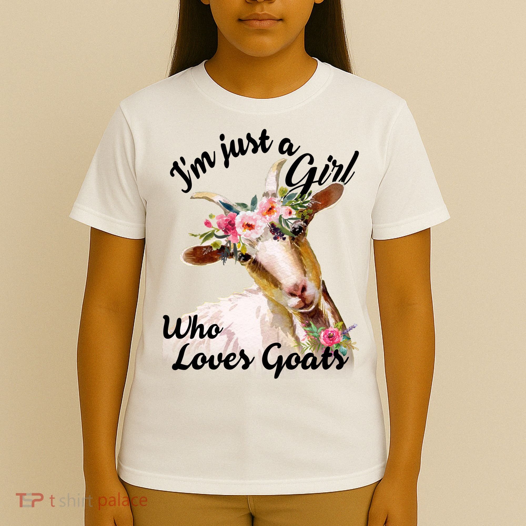 I'm Just A Girl Who Loves Goats Gift Goat Lover T-Shirt