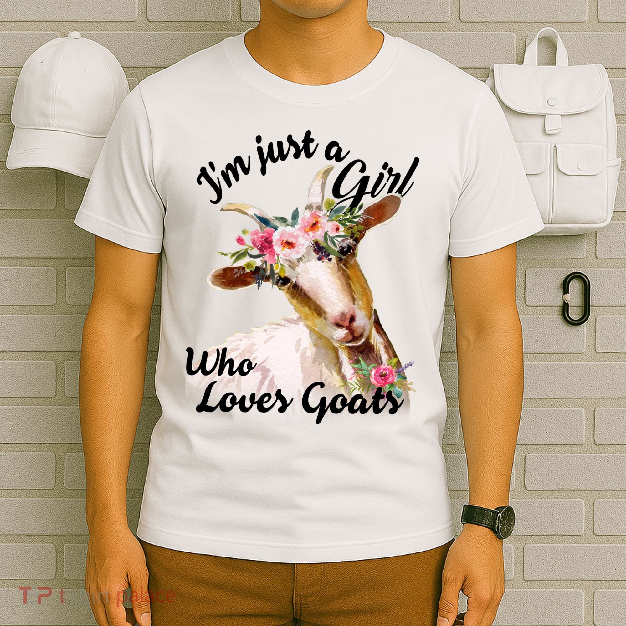 I'm Just A Girl Who Loves Goats Gift Goat Lover T-Shirt