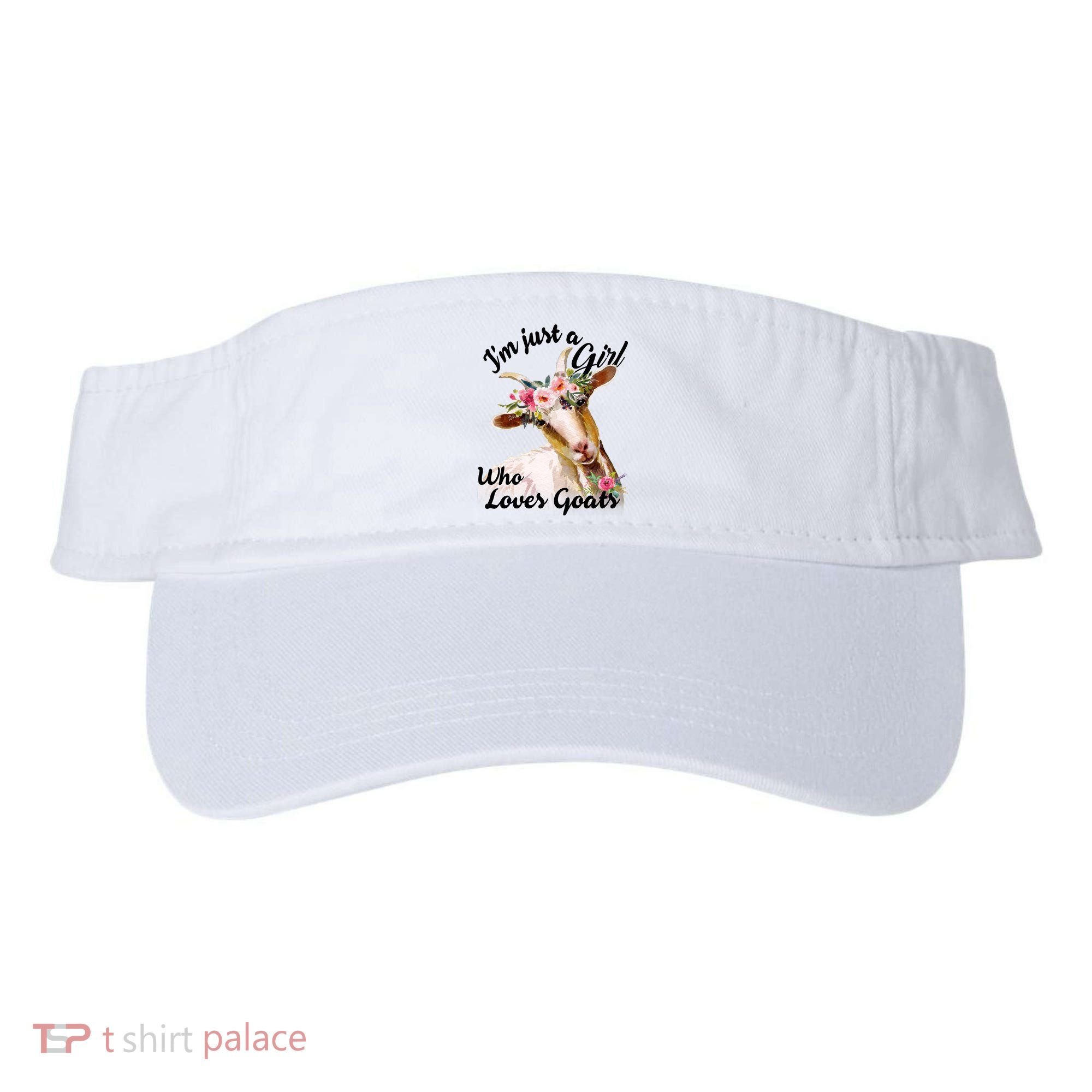 I'm Just A Girl Who Loves Goats Gift Goat Lover Visor