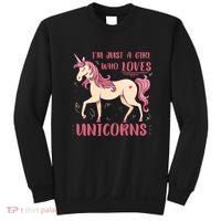I'm Just A Girl Who Loves Unicorns Sweatshirt thumb 0