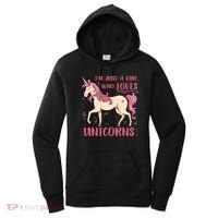 I'm Just A Girl Who Loves Unicorns Women's Hoodie thumb 0