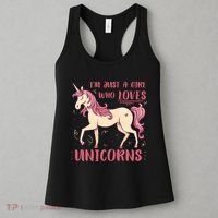 I'm Just A Girl Who Loves Unicorns Women's Tank Top thumb 3