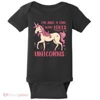I'm Just A Girl Who Loves Unicorns Baby Bodysuit thumb 0