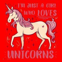 I'm Just A Girl Who Loves Unicorns Santa Hat thumb 1