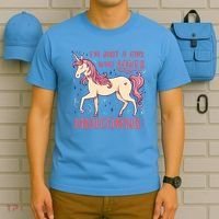 I'm Just A Girl Who Loves Unicorns T-Shirt thumb 5