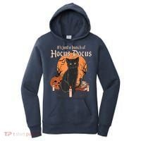 It's Just A Bunch Of Hocus Pocus Black Cat Halloween Women's Hoodie thumb 0
