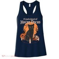It's Just A Bunch Of Hocus Pocus Black Cat Halloween Women's Tank Top thumb 0