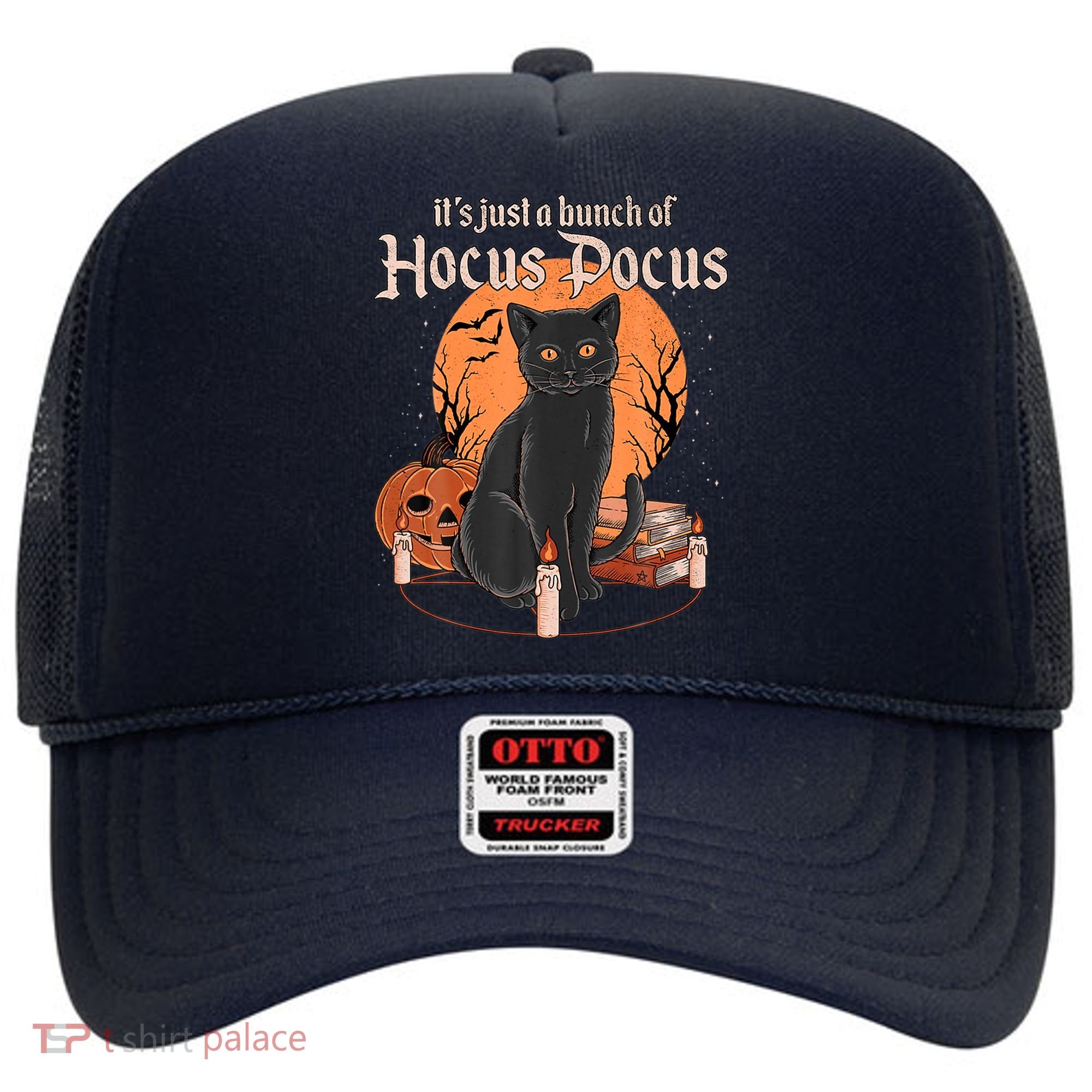 It's Just A Bunch Of Hocus Pocus Black Cat Halloween Hat