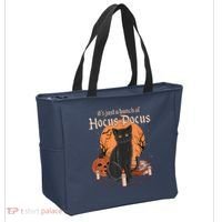 It's Just A Bunch Of Hocus Pocus Black Cat Halloween Tote Bag thumb 2