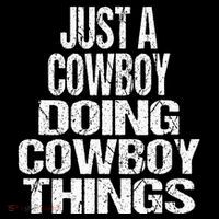 IM Just A Cowboy Doing Cowboy Things Gift Rodeo Sweatshirt thumb 3