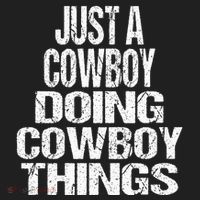 IM Just A Cowboy Doing Cowboy Things Gift Rodeo Beanie thumb 2