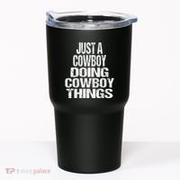 IM Just A Cowboy Doing Cowboy Things Gift Rodeo Tumbler thumb 0