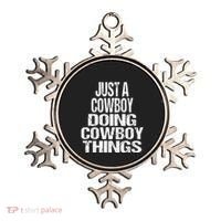 IM Just A Cowboy Doing Cowboy Things Gift Rodeo Ornament thumb 0