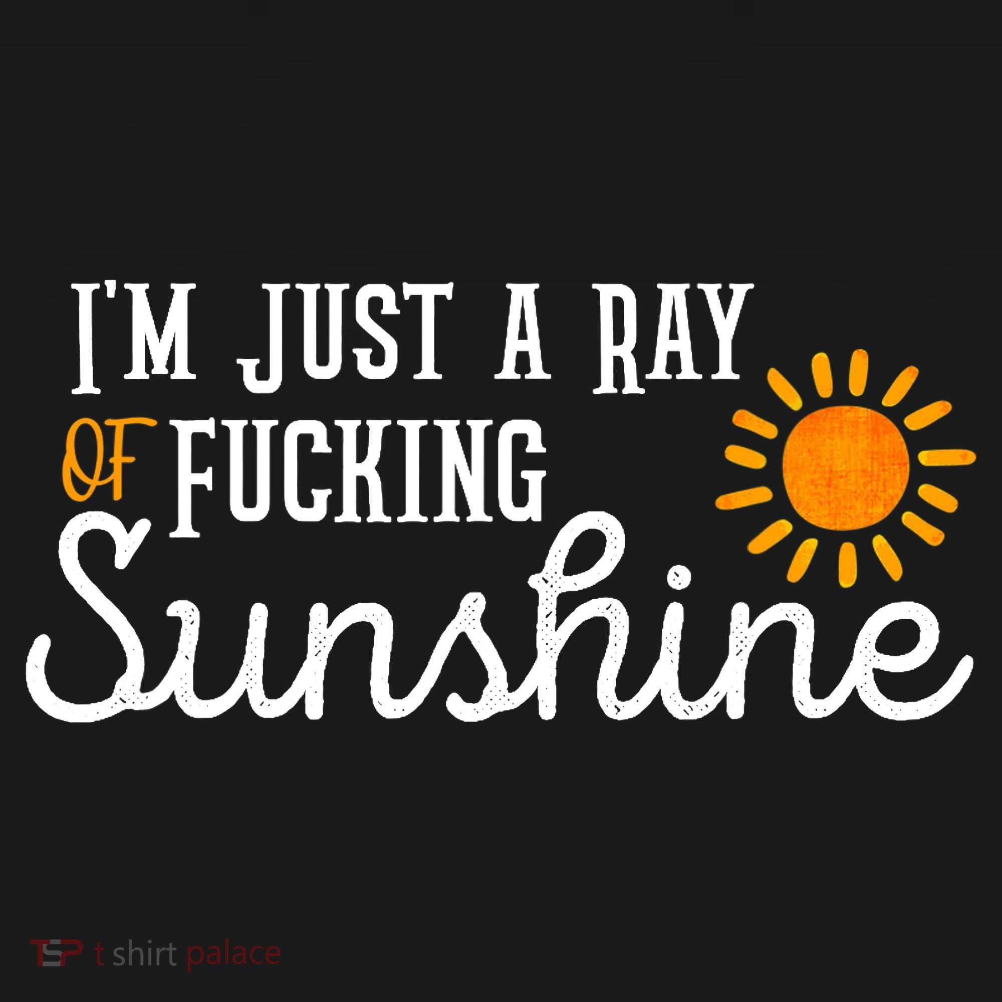 I'm Just a Ray of Fucking Sunshine Funny Sarcastic T-Shirt