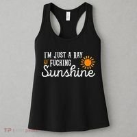 I'm Just a Ray of Fucking Sunshine Funny Sarcastic Women's Tank Top thumb 3