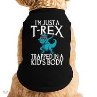 Im Just A T Rex Trapped In A Body Dinosaur Doggie Tank thumb 0