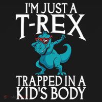 Im Just A T Rex Trapped In A Body Dinosaur Women's Hoodie thumb 2