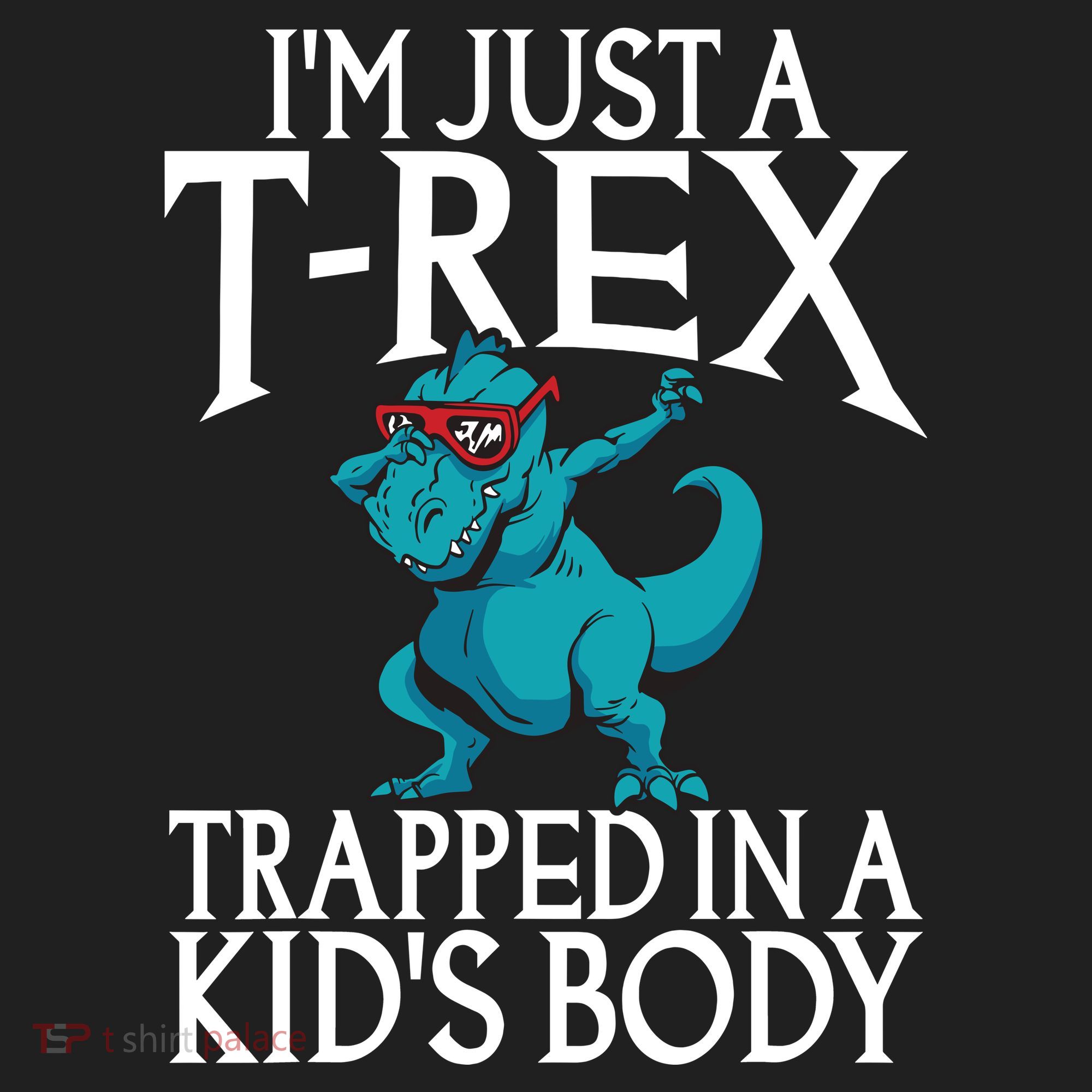 Im Just A T Rex Trapped In A Body Dinosaur Golf Towel