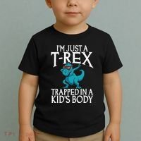 Im Just A T Rex Trapped In A Body Dinosaur Toddler T-Shirt thumb 2