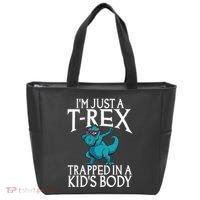 Im Just A T Rex Trapped In A Body Dinosaur Tote Bag thumb 0