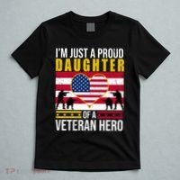I'm Just A Proud Daughter Of A Veteran Hero T-Shirt thumb 5