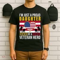 I'm Just A Proud Daughter Of A Veteran Hero T-Shirt thumb 6